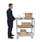 Vestil Aluminum Service Cart, 3 Shelves, 22x36, Aluminum, 660 lb Load Capacity, 3 Shelves, 21.9375" W SCA3-2236 - alternate 6